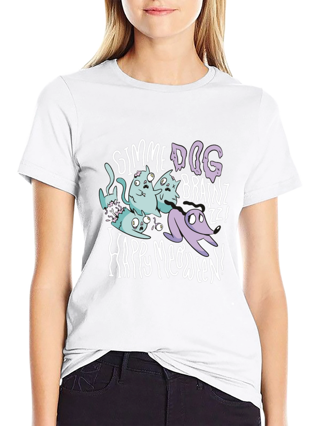 Happy Meoween Graphic T-Shirt