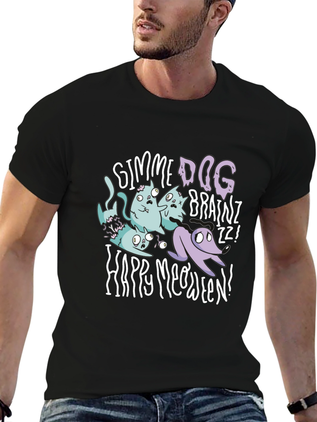 Happy Meoween Graphic T-Shirt