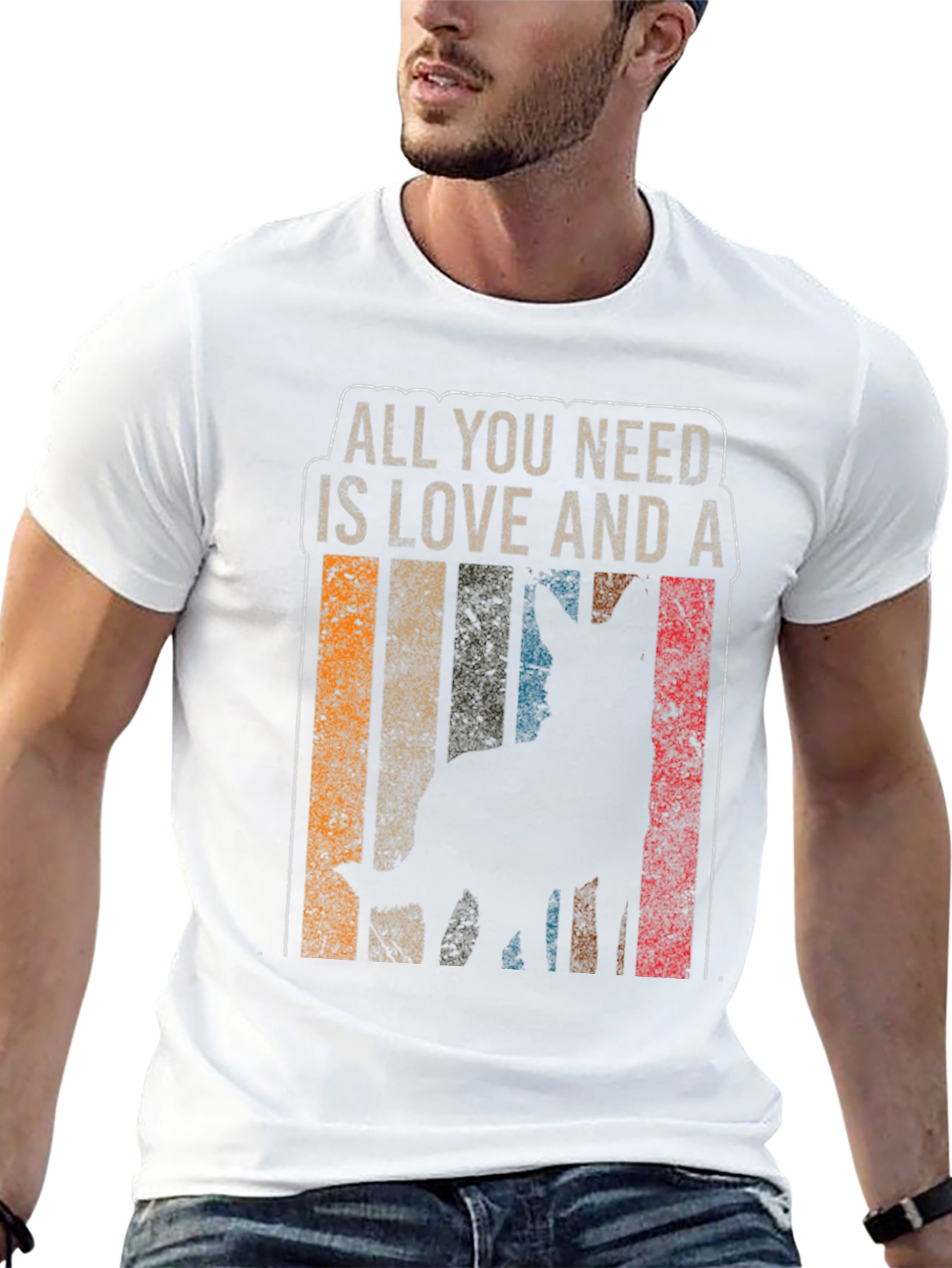 Love and a Dog T-Shirt Pet Lover Tee