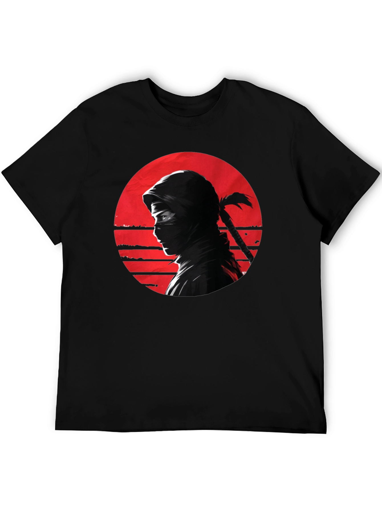 Ninja Sunset Graphic Tee - Black