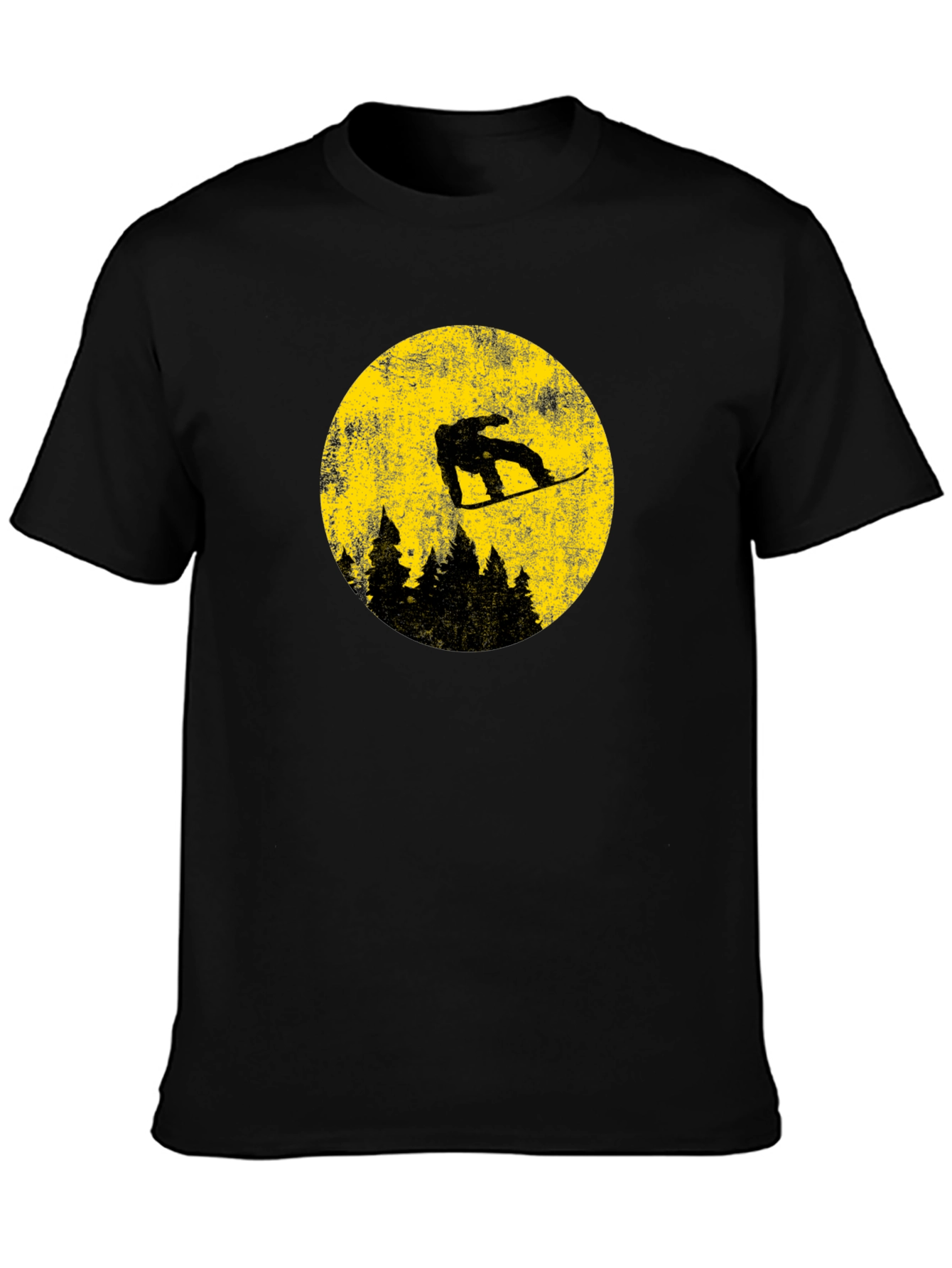 Snowboarder Moon Graphic Tee