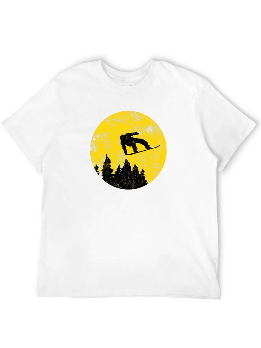 Snowboarder Moon Graphic Tee