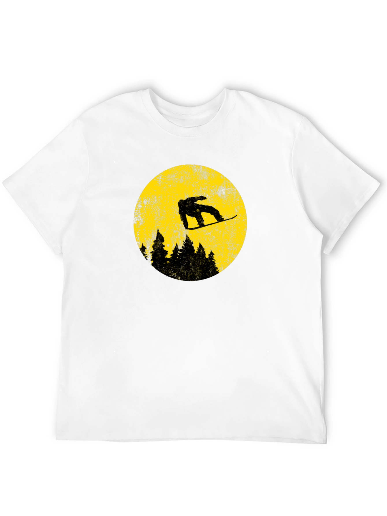 Snowboarder Moon Graphic Tee