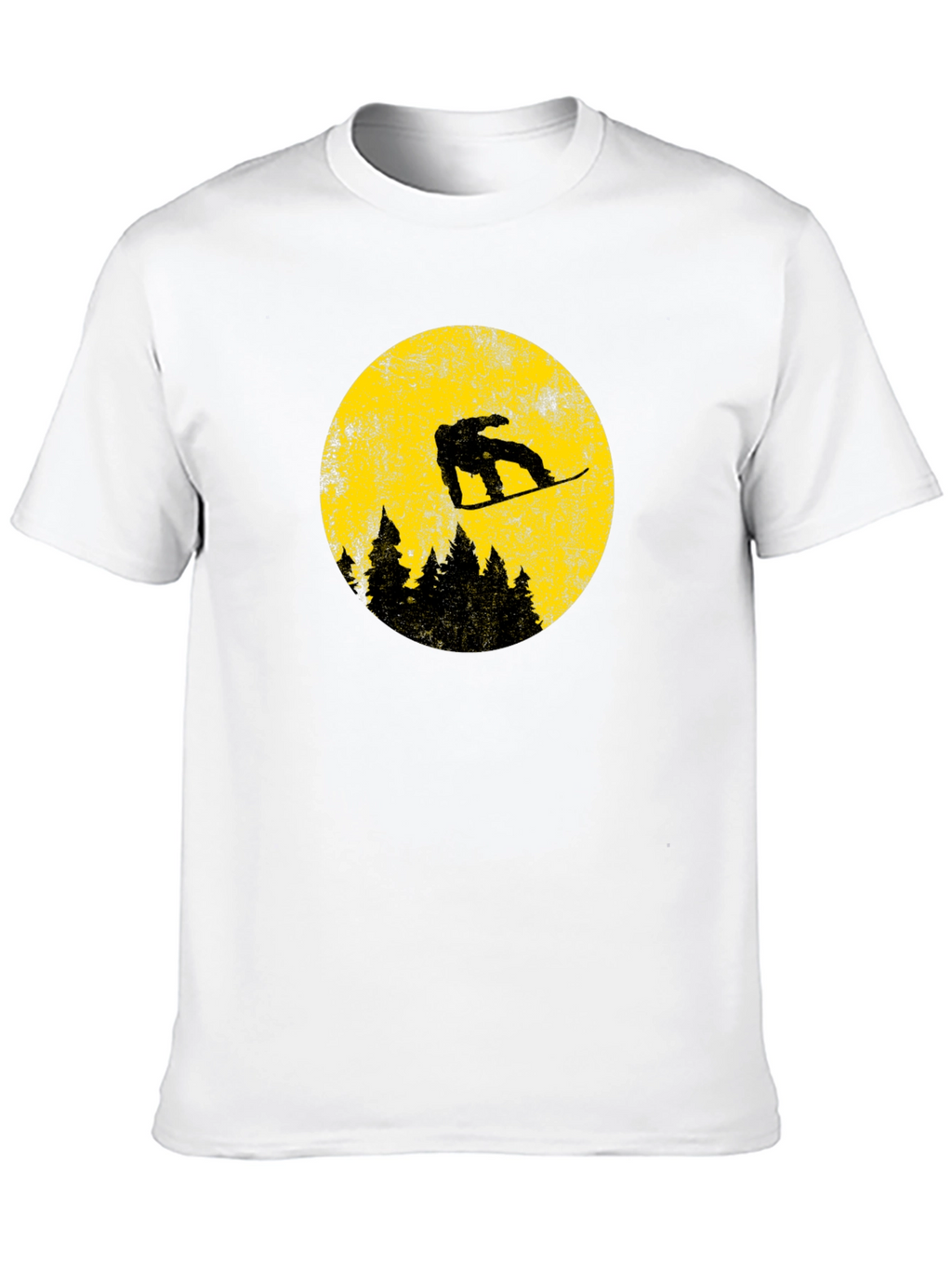 Snowboarder Moon Graphic Tee