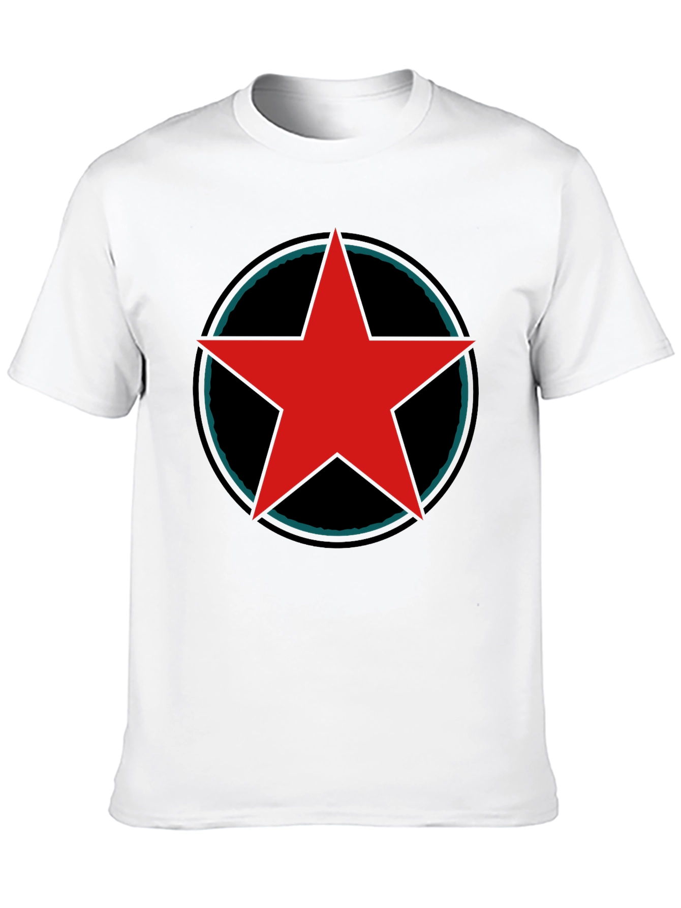 Red Star Graphic Black T-Shirt