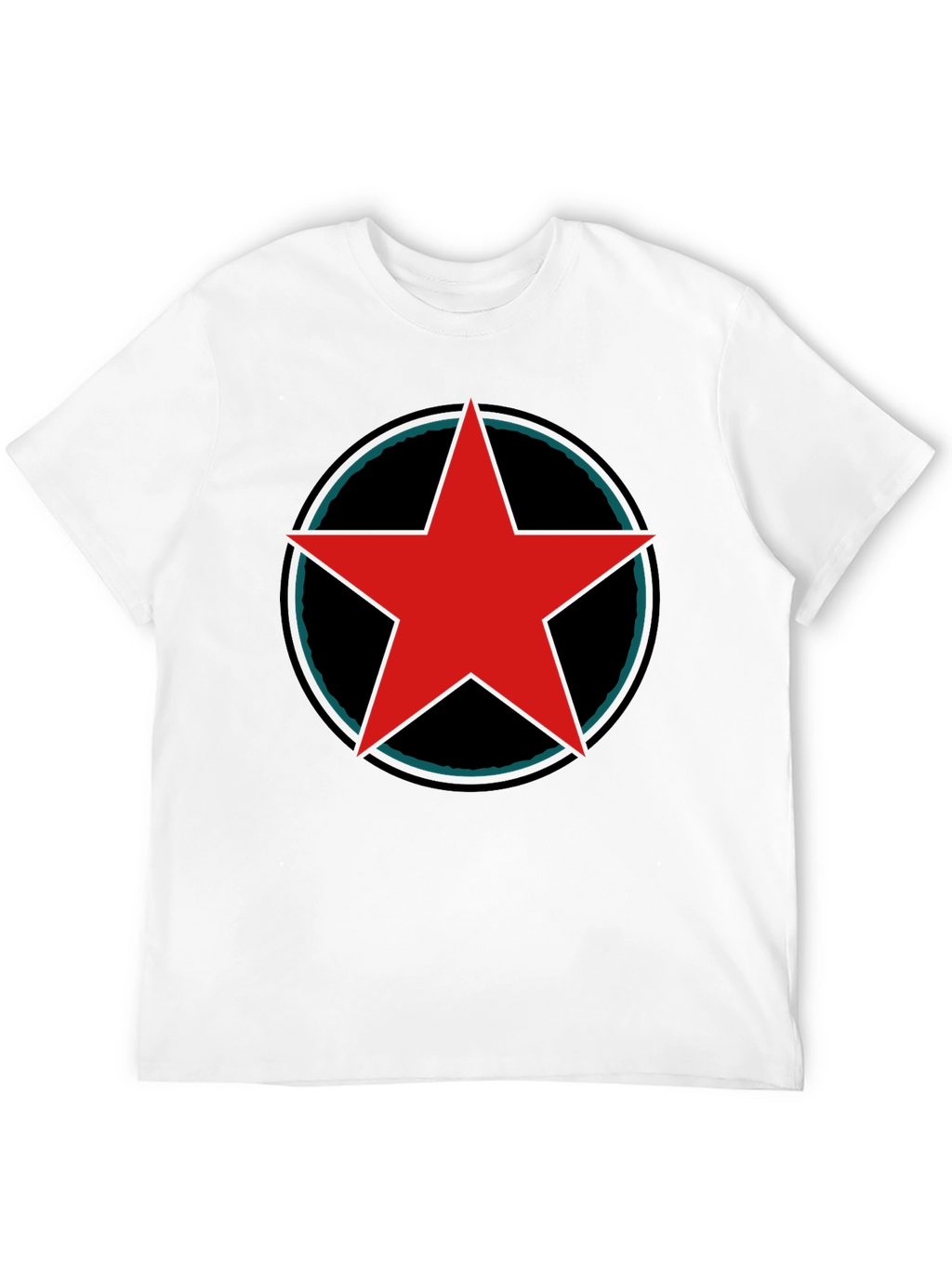 Red Star Graphic Black T-Shirt
