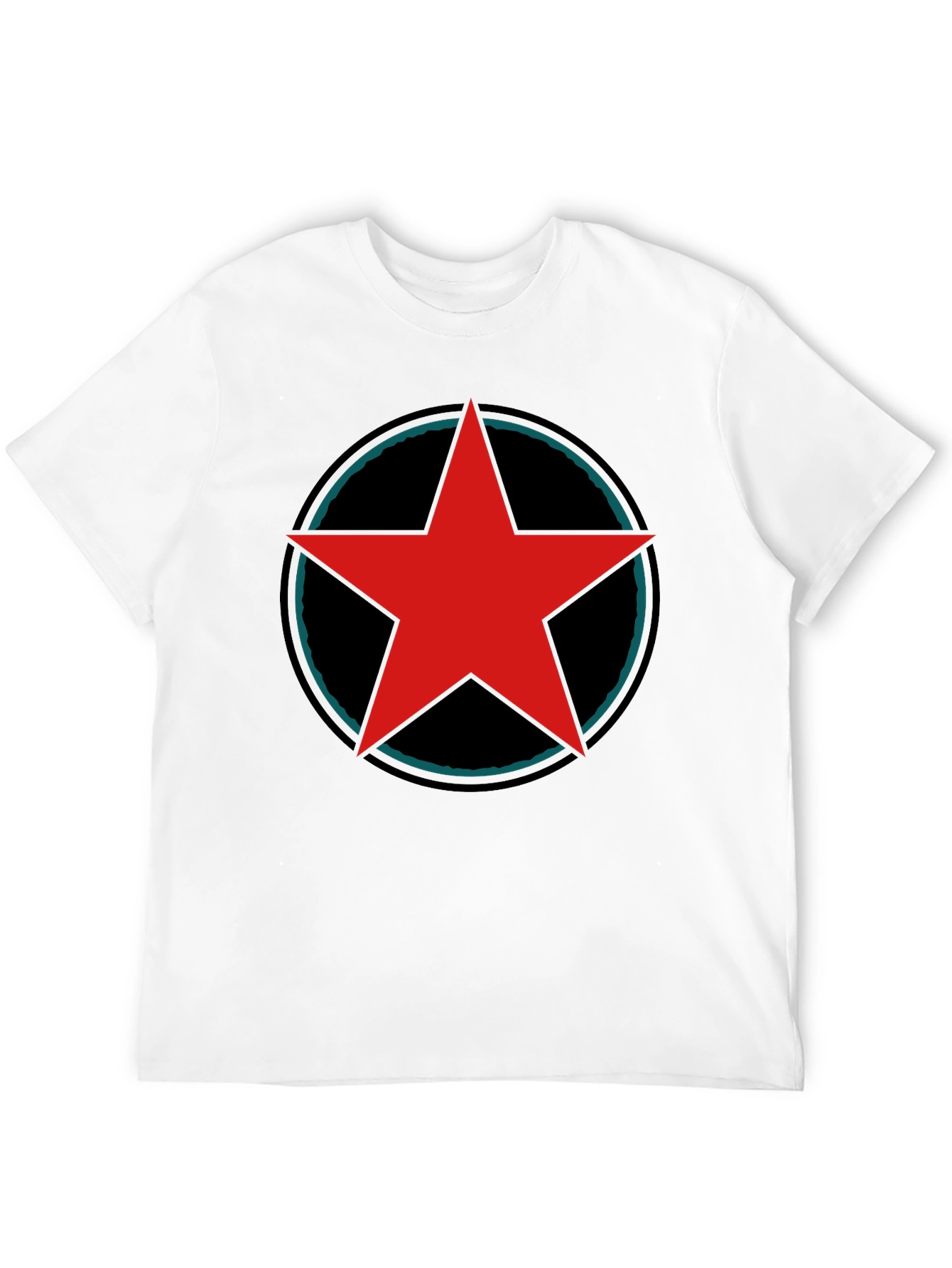 Red Star Graphic Black T-Shirt
