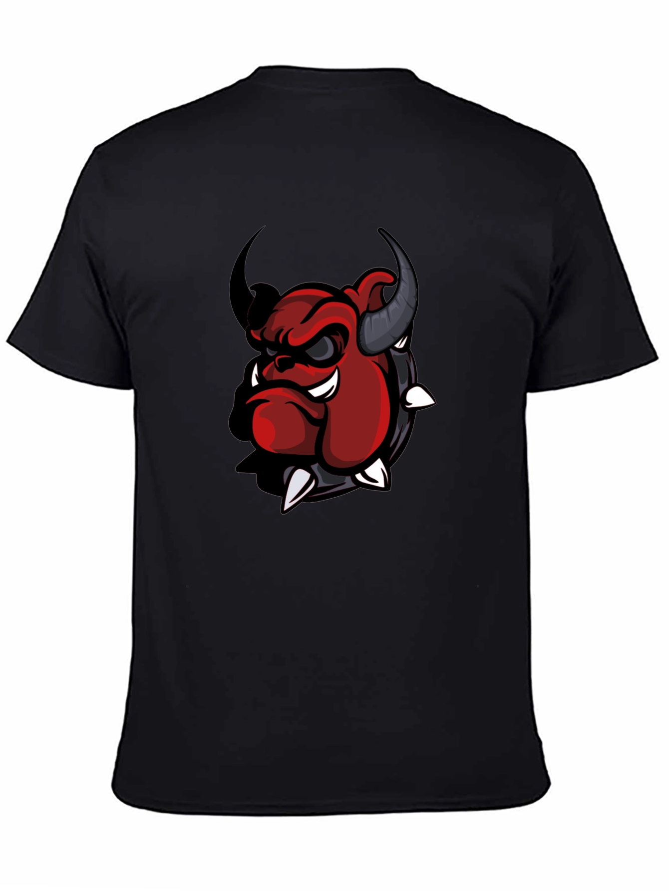 Cool Devil Bulldog Graphic T-Shirt