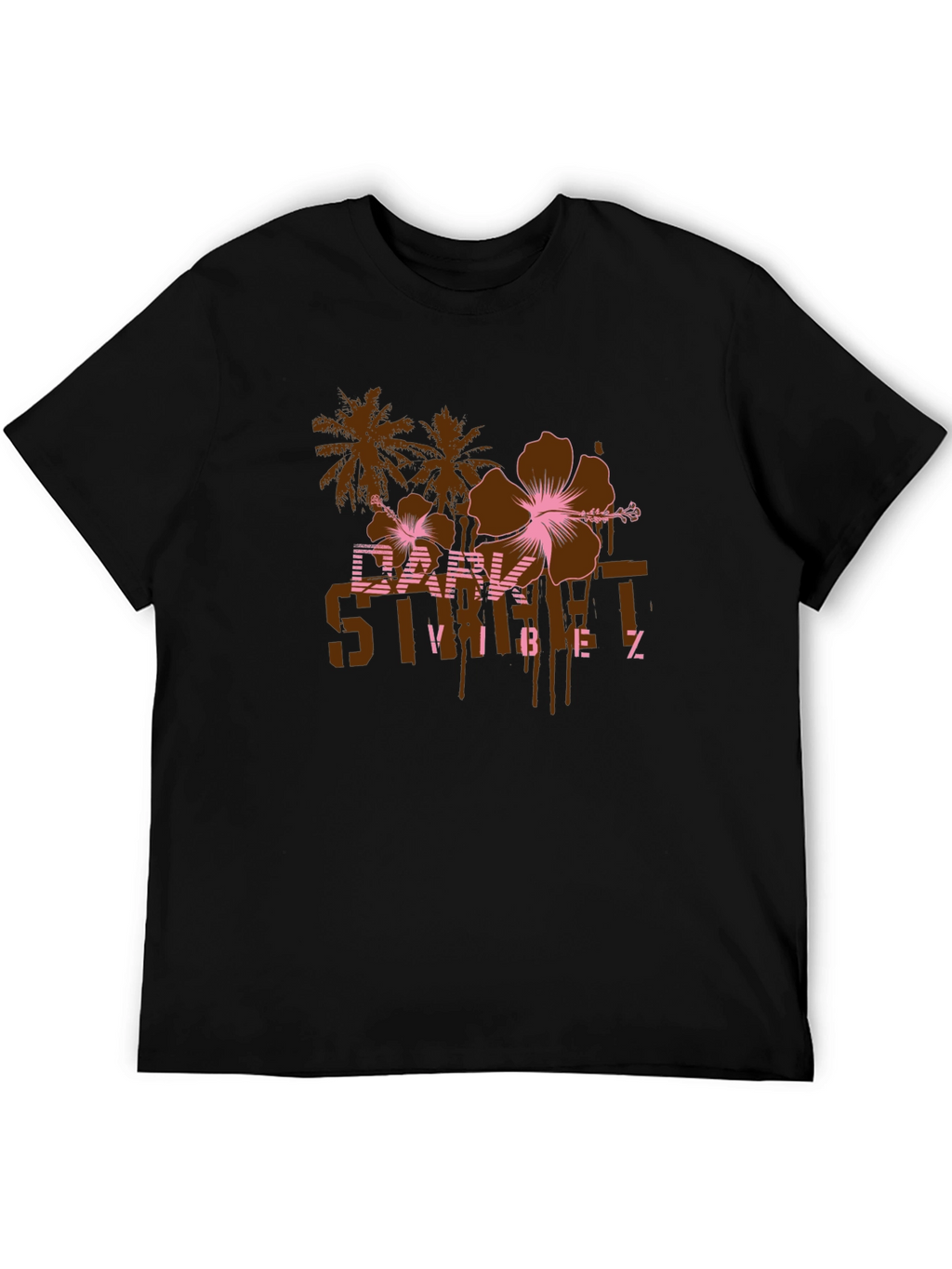 Dark Street Vibes Graphic Print T-Shirt