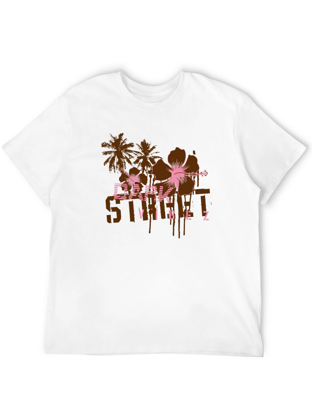 Dark Street Vibes Graphic Print T-Shirt