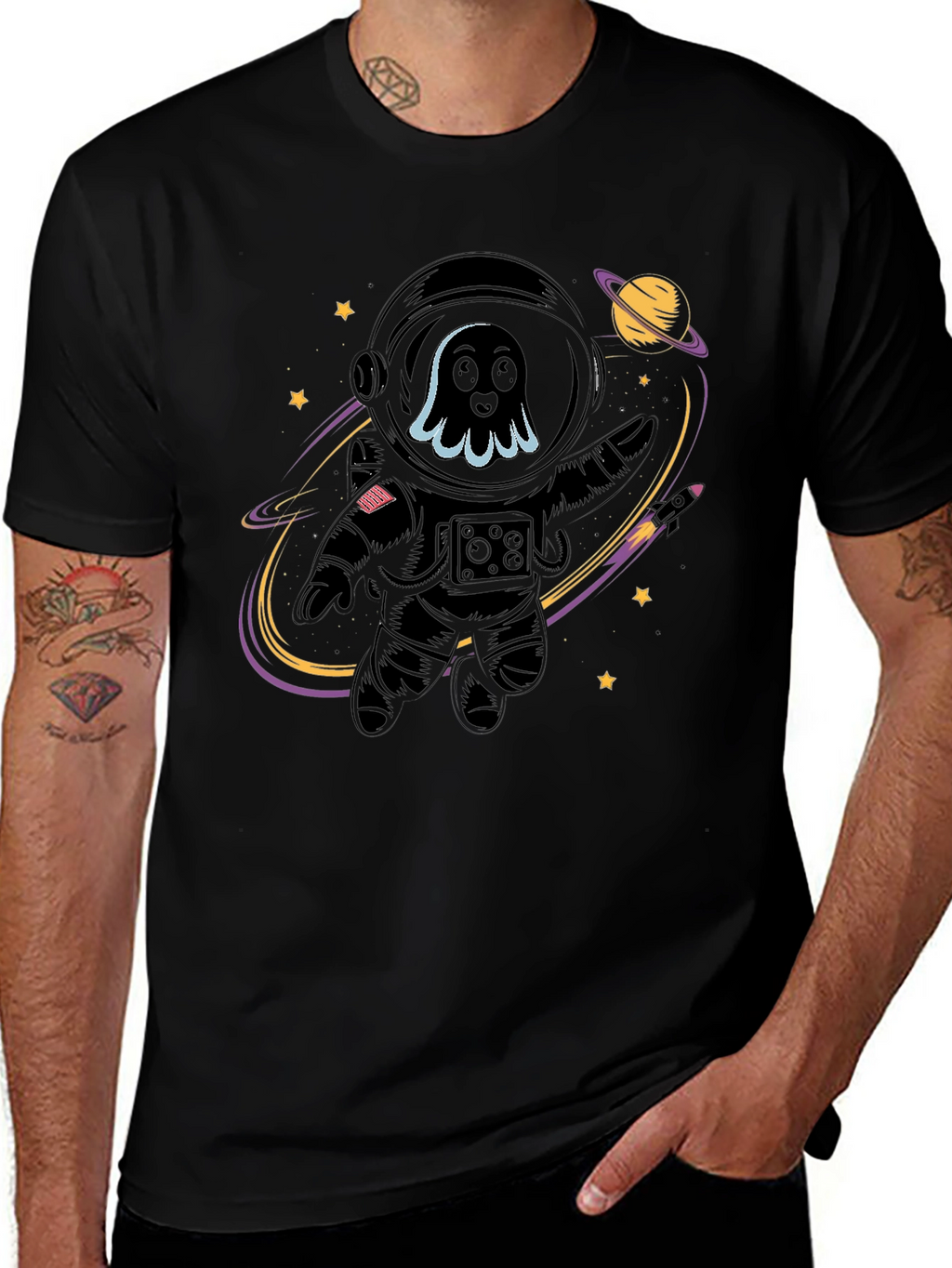 Astronaut Ghost Graphic Tee