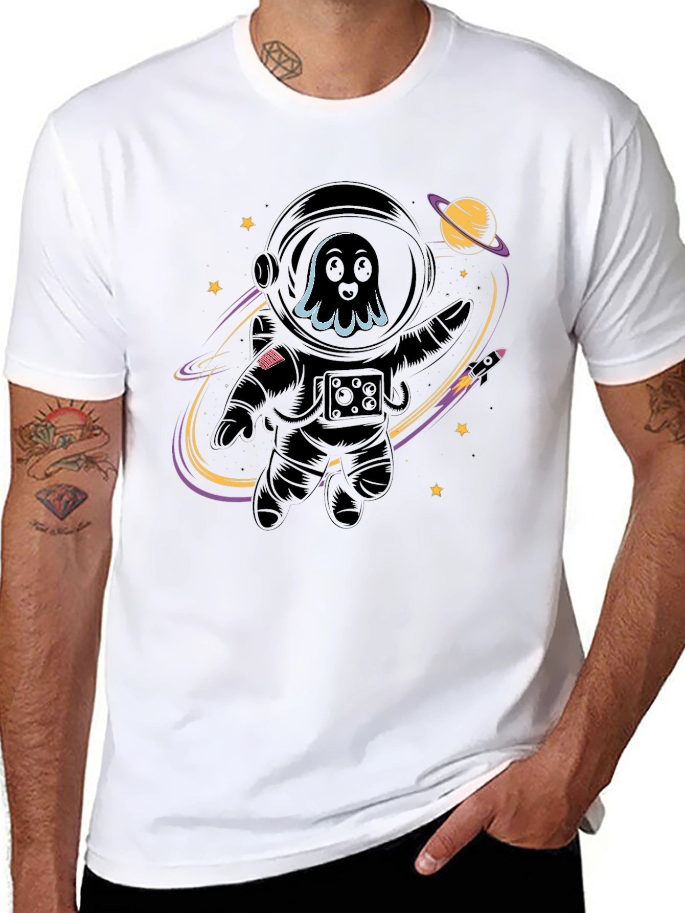 Astronaut Ghost Graphic Tee
