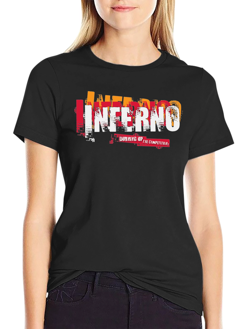 Inferno Graphic Print Black T-Shirt