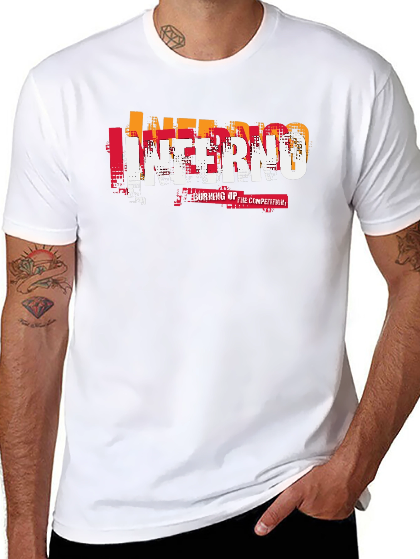 Inferno Graphic Print Black T-Shirt