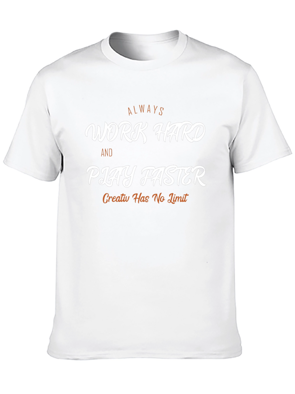Work Hard Play Faster Black Graphic Tee