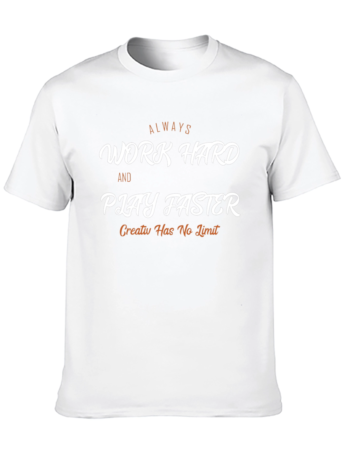 Work Hard Play Faster Black Graphic Tee
