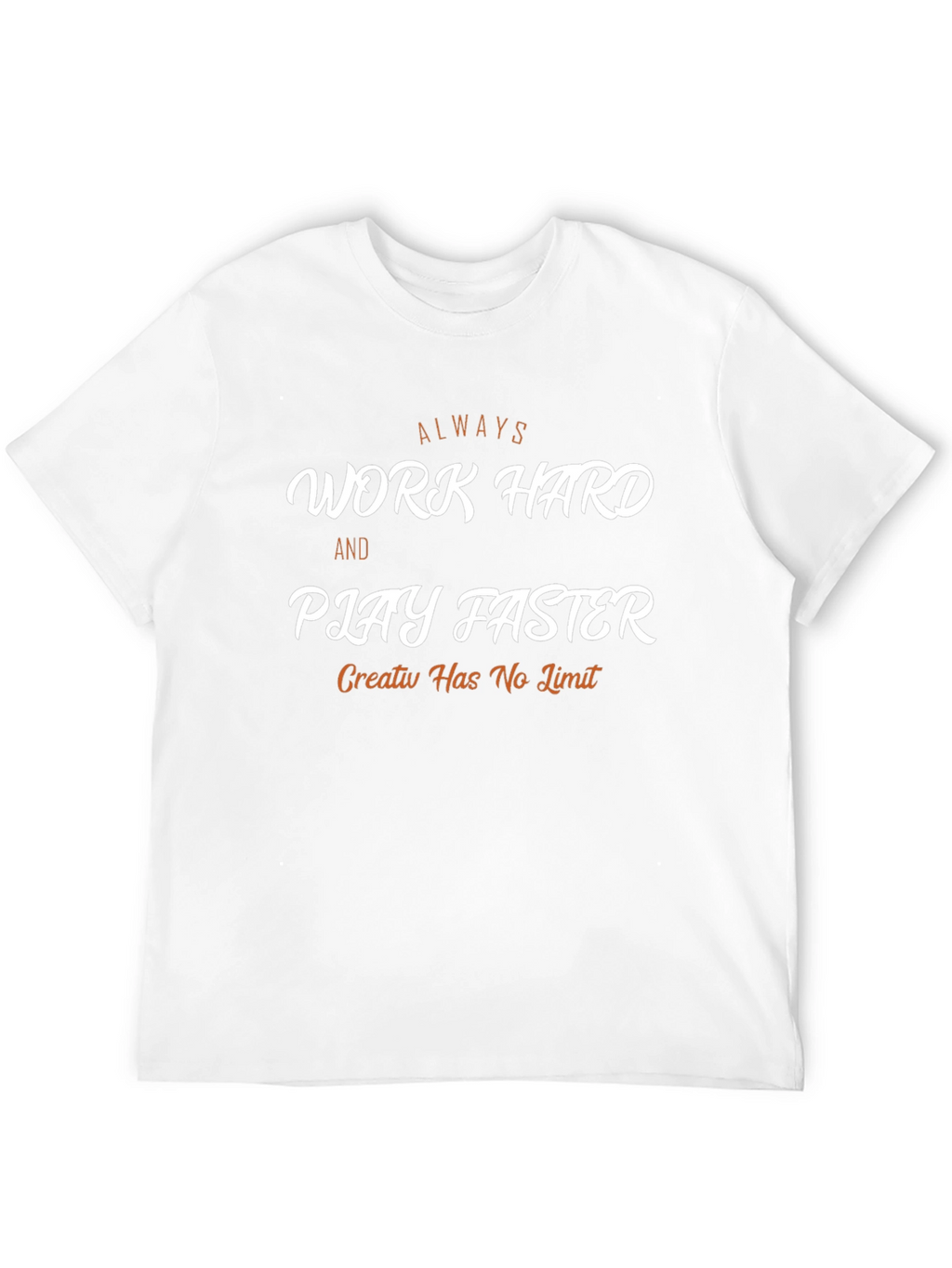 Work Hard Play Faster Black Graphic Tee
