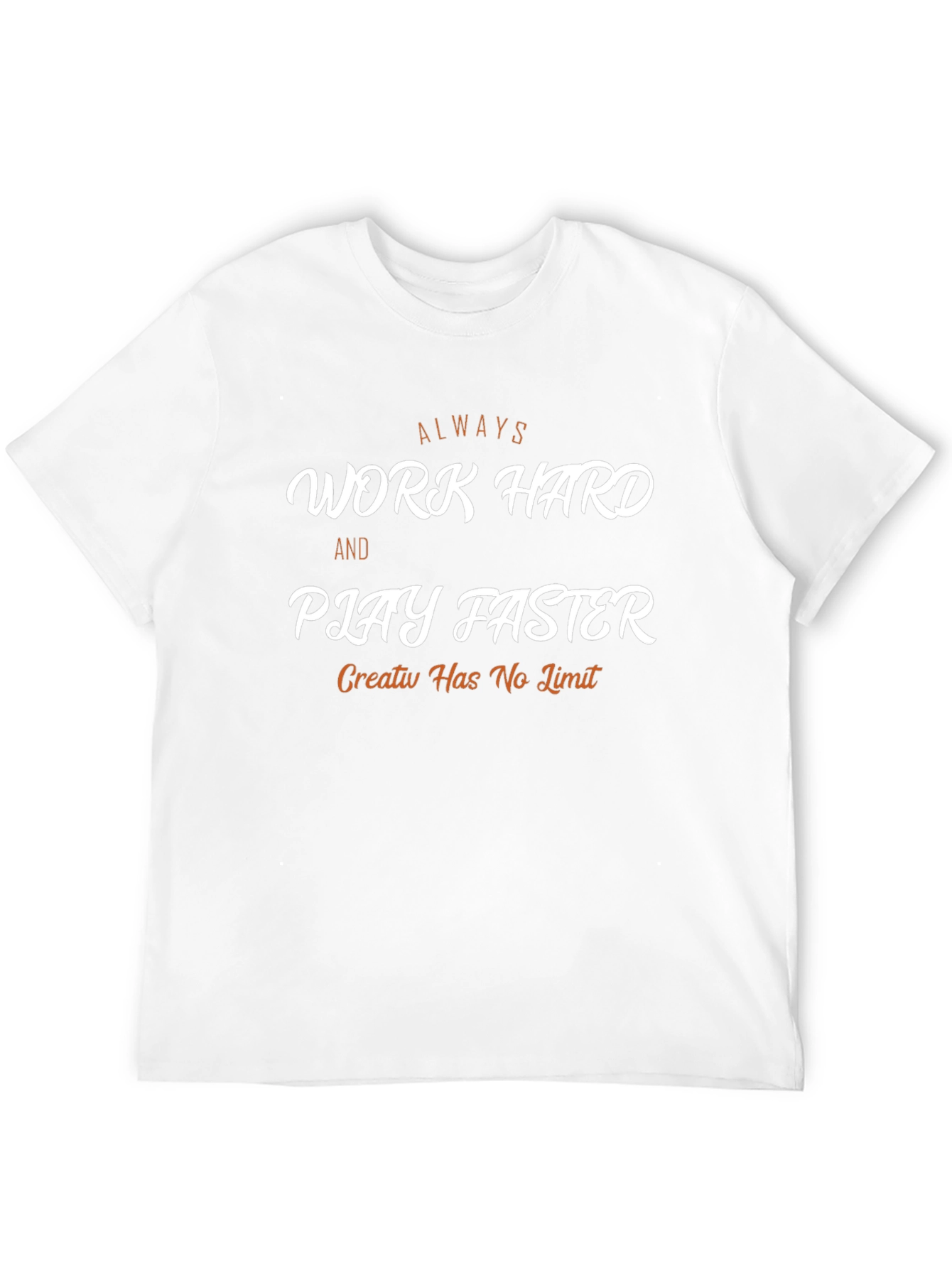 Work Hard Play Faster Black Graphic Tee