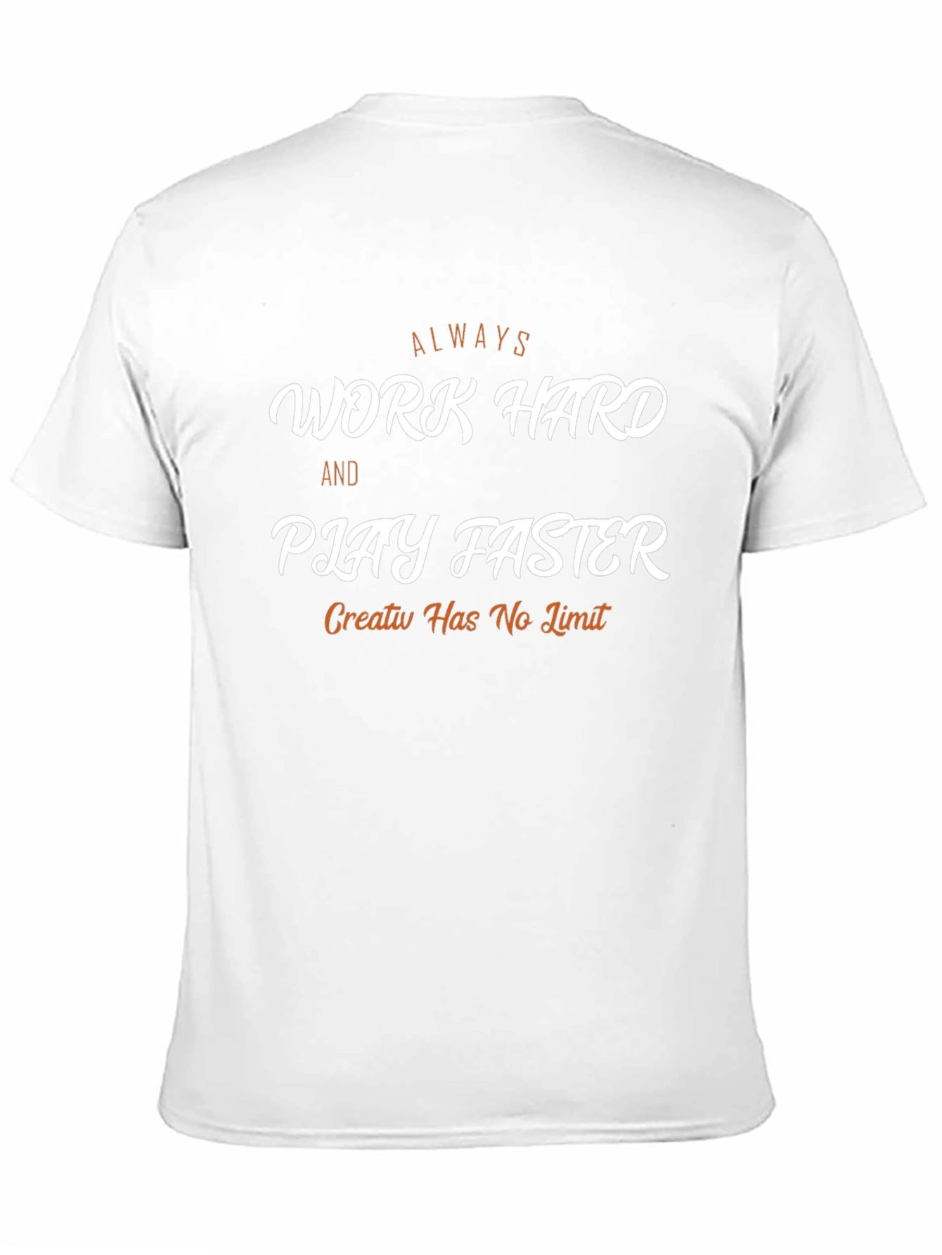 Work Hard Play Faster Black Graphic Tee