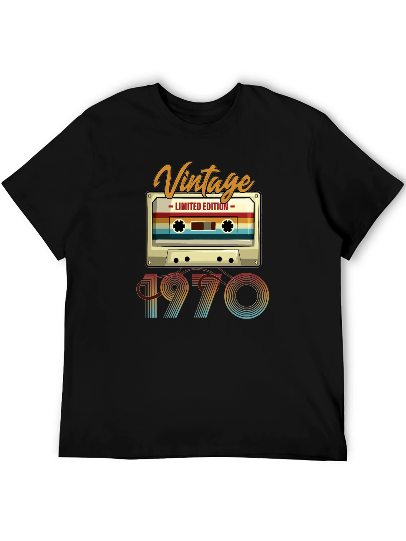 Vintage 1970 Cassette Tape T-Shirt - Limited Edition