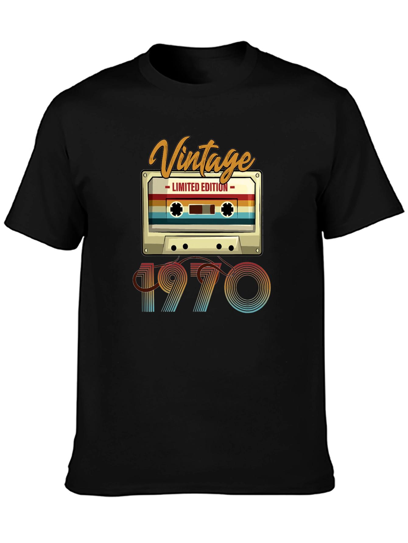 Vintage 1970 Cassette Tape T-Shirt - Limited Edition