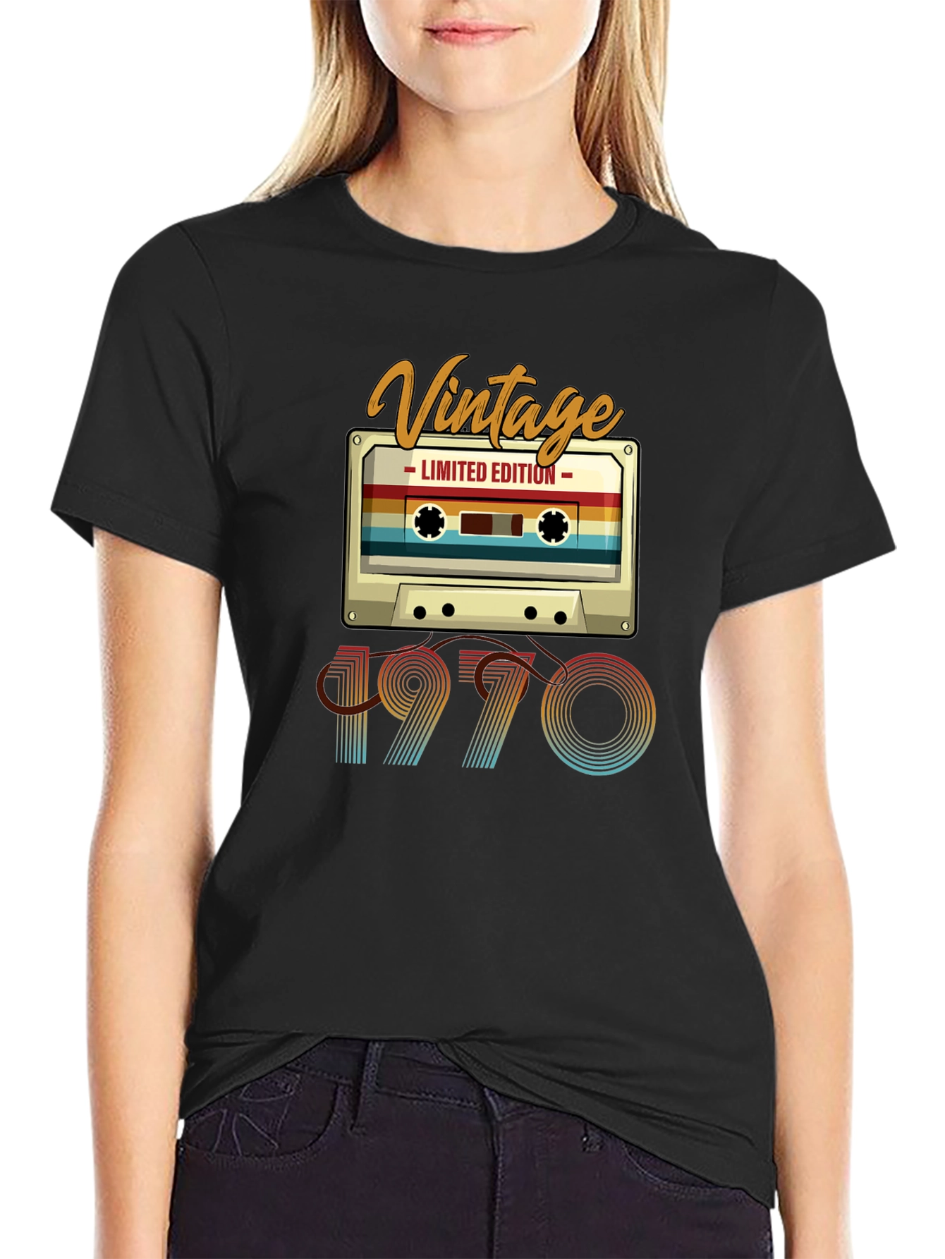 Vintage 1970 Cassette Tape T-Shirt - Limited Edition