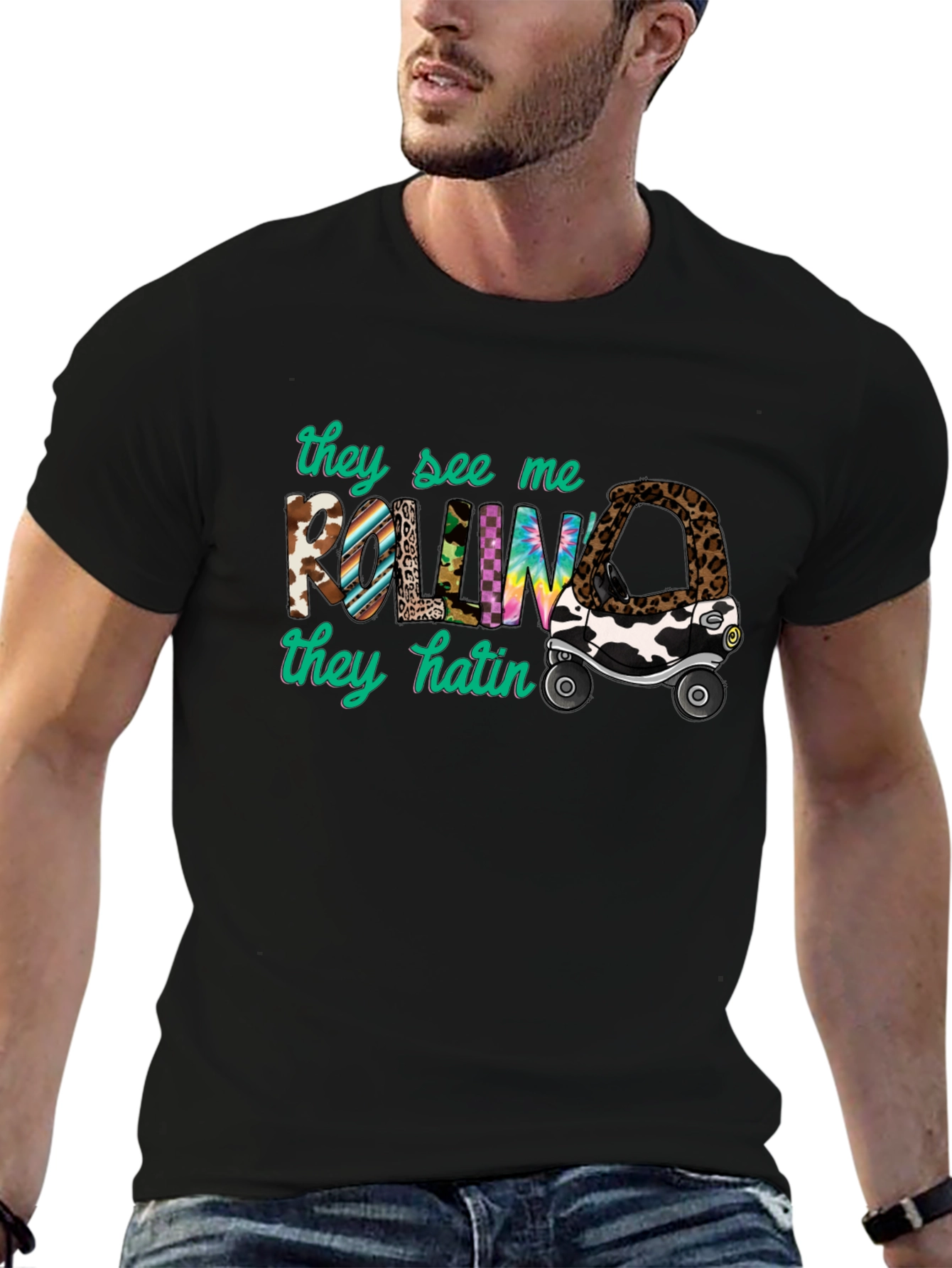 They See Me Rollin Graphic T-Shirt