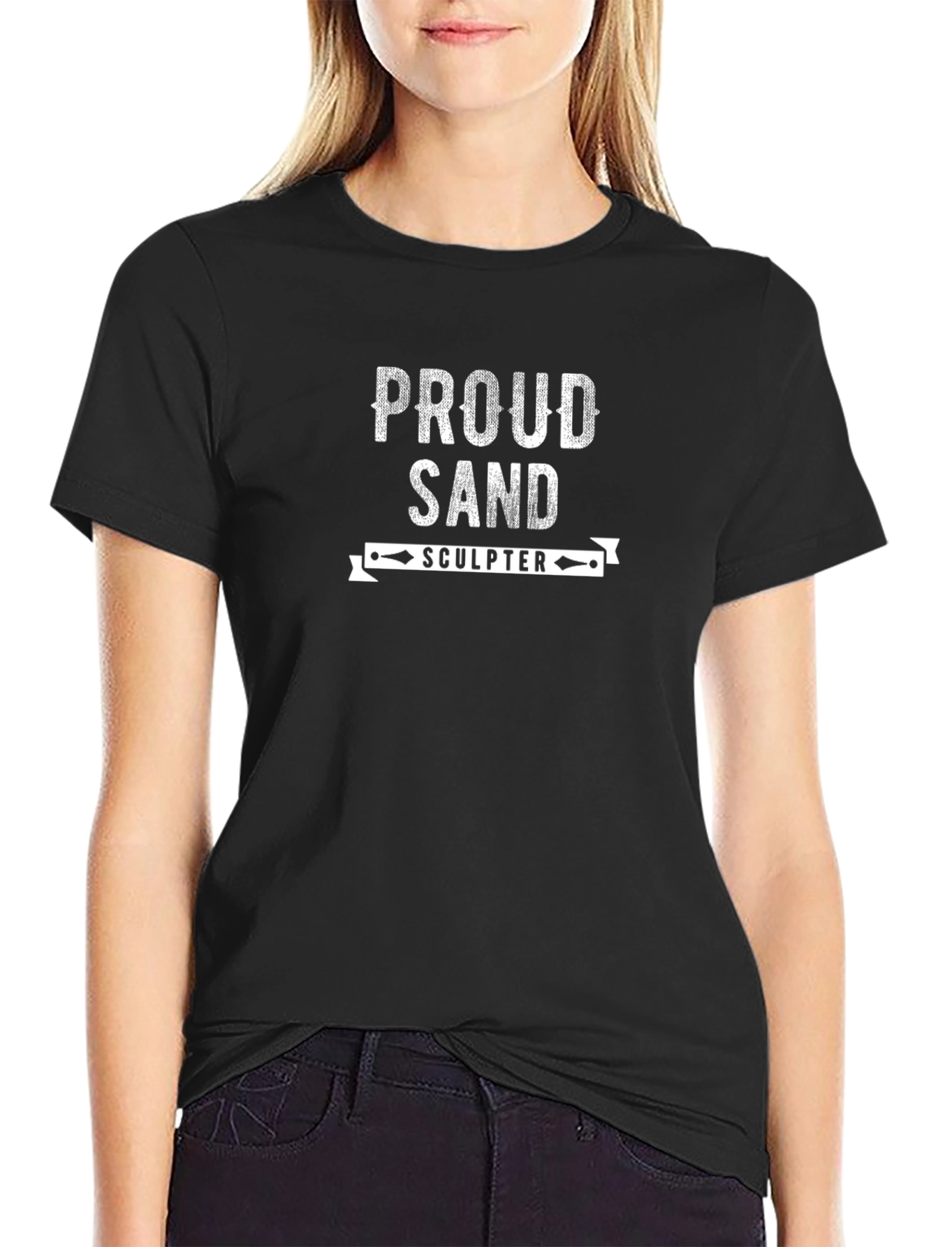 Proud Sand Sculptor Black T-Shirt