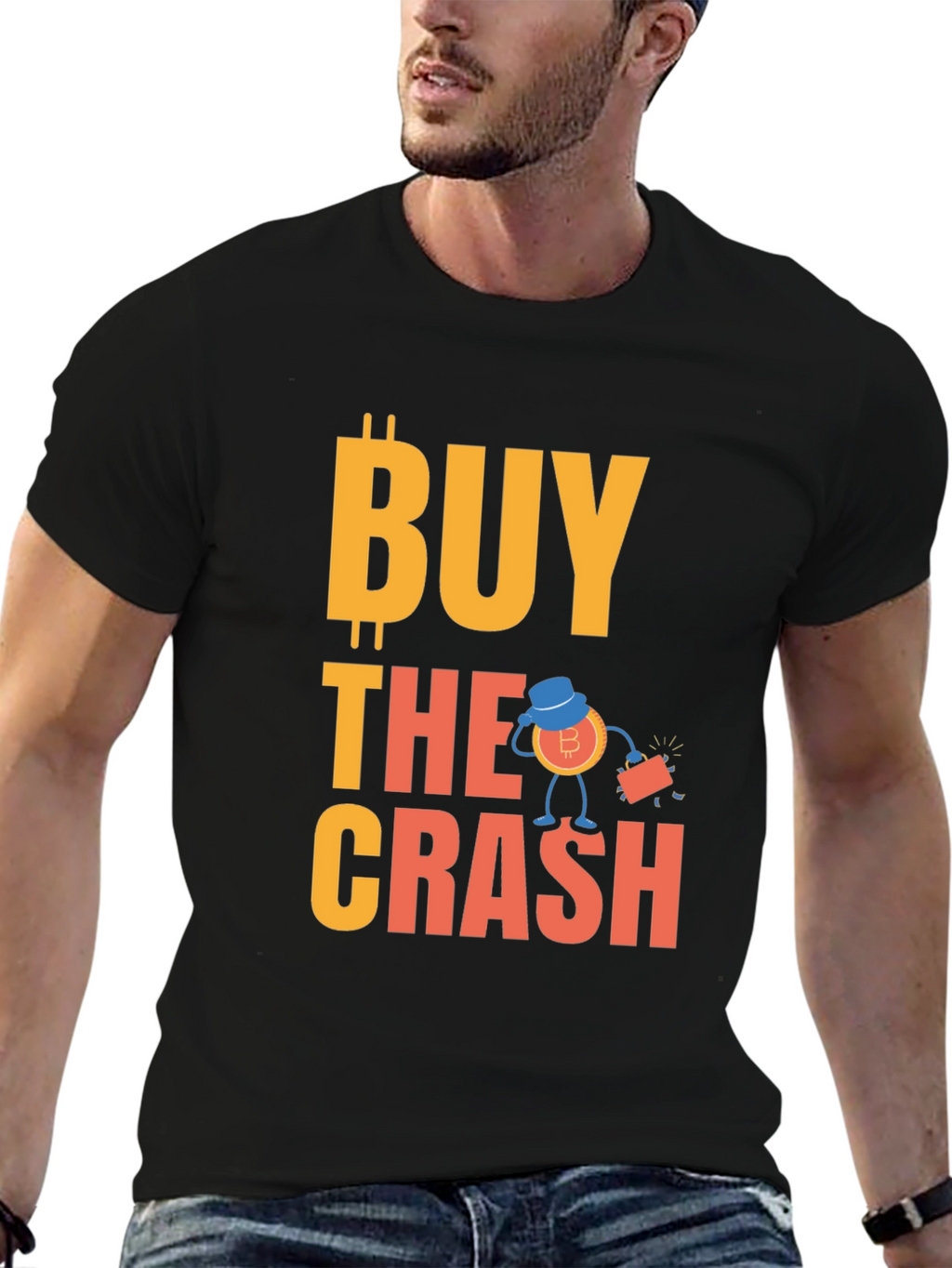 Buy the Crash Bitcoin Crypto T-Shirt