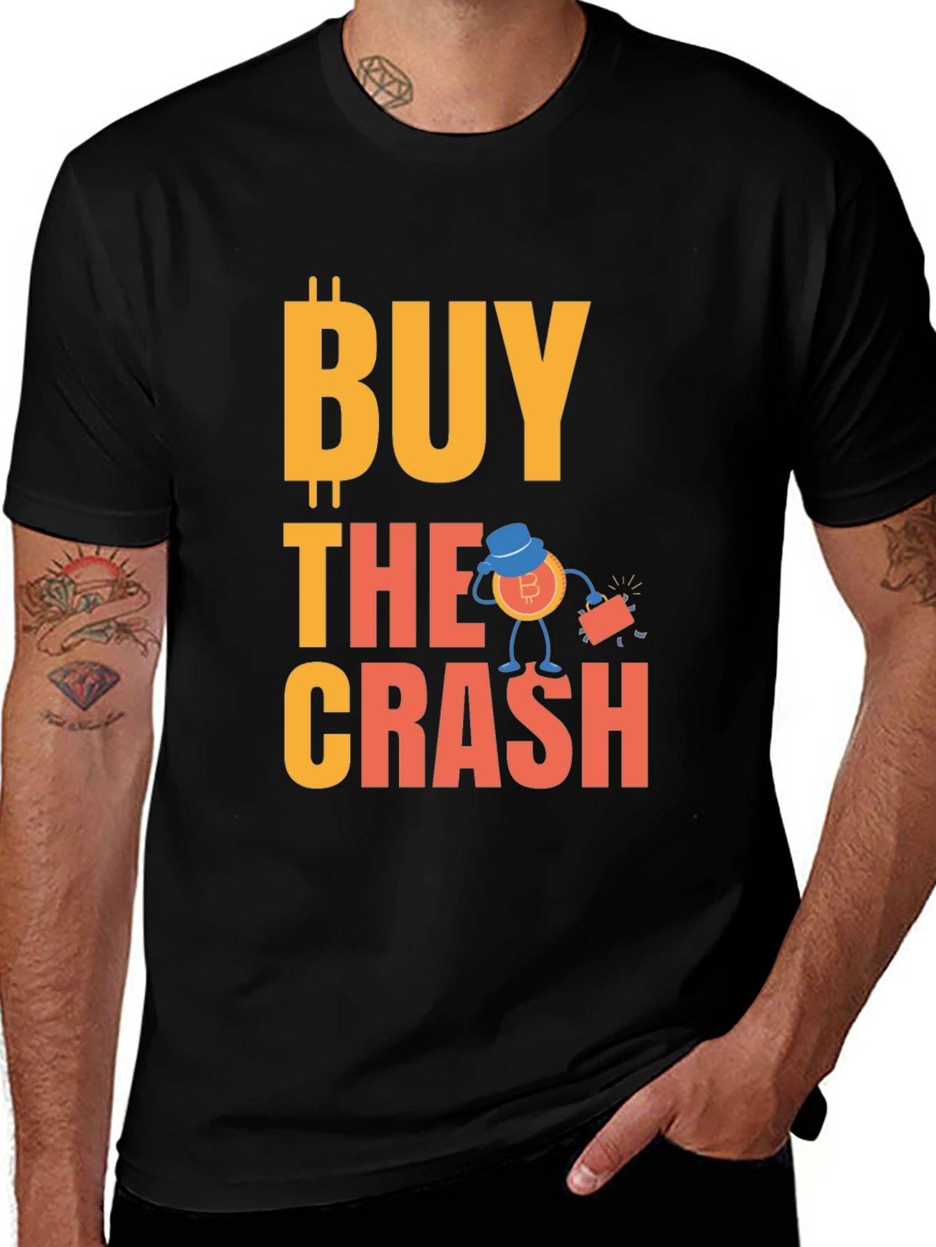 Buy the Crash Bitcoin Crypto T-Shirt