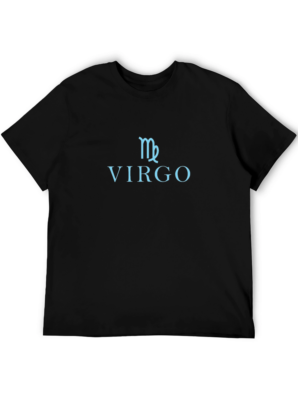 Virgo Zodiac Sign T-Shirt - Black Cotton Tee