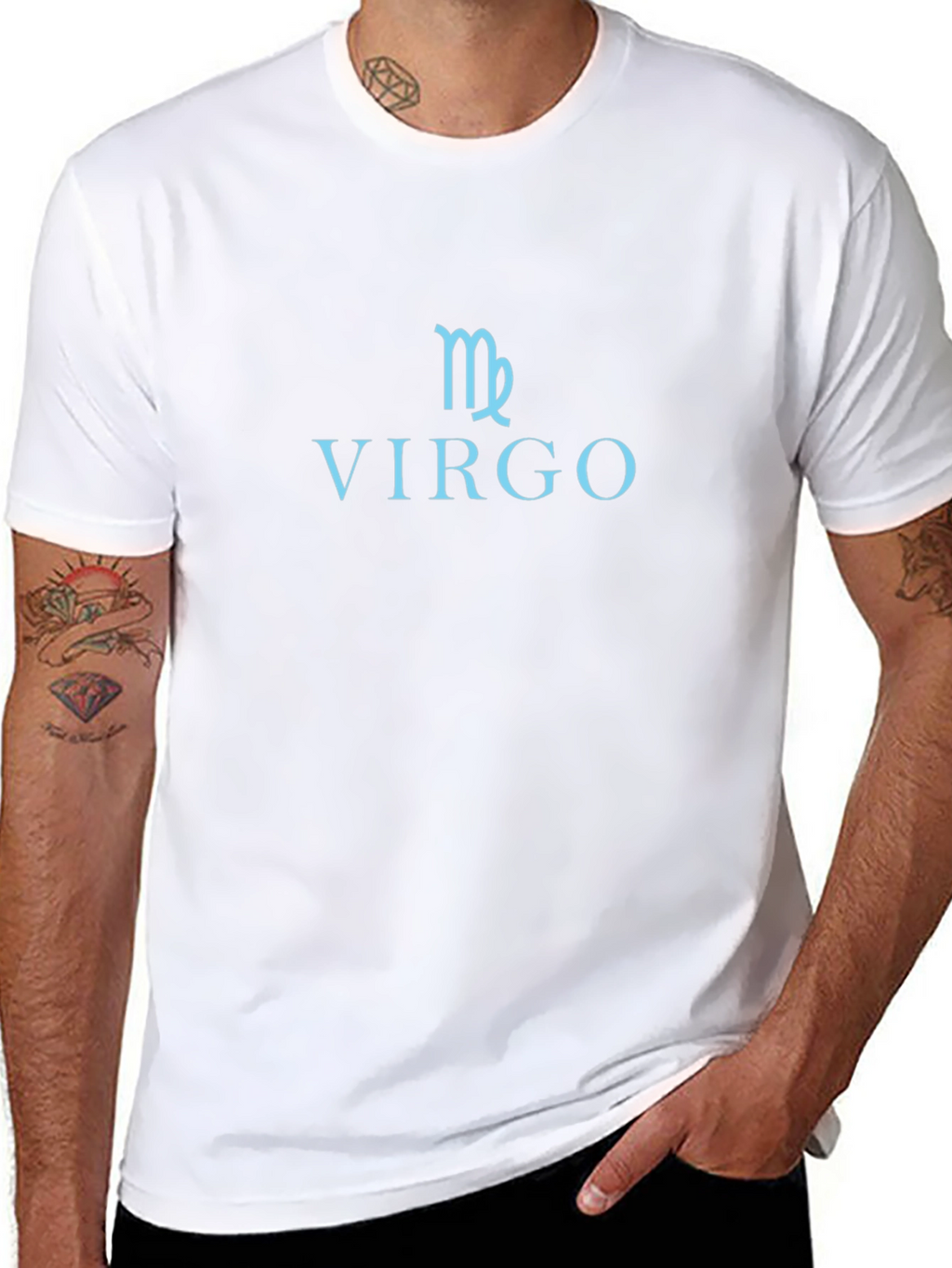 Virgo Zodiac Sign T-Shirt - Black Cotton Tee