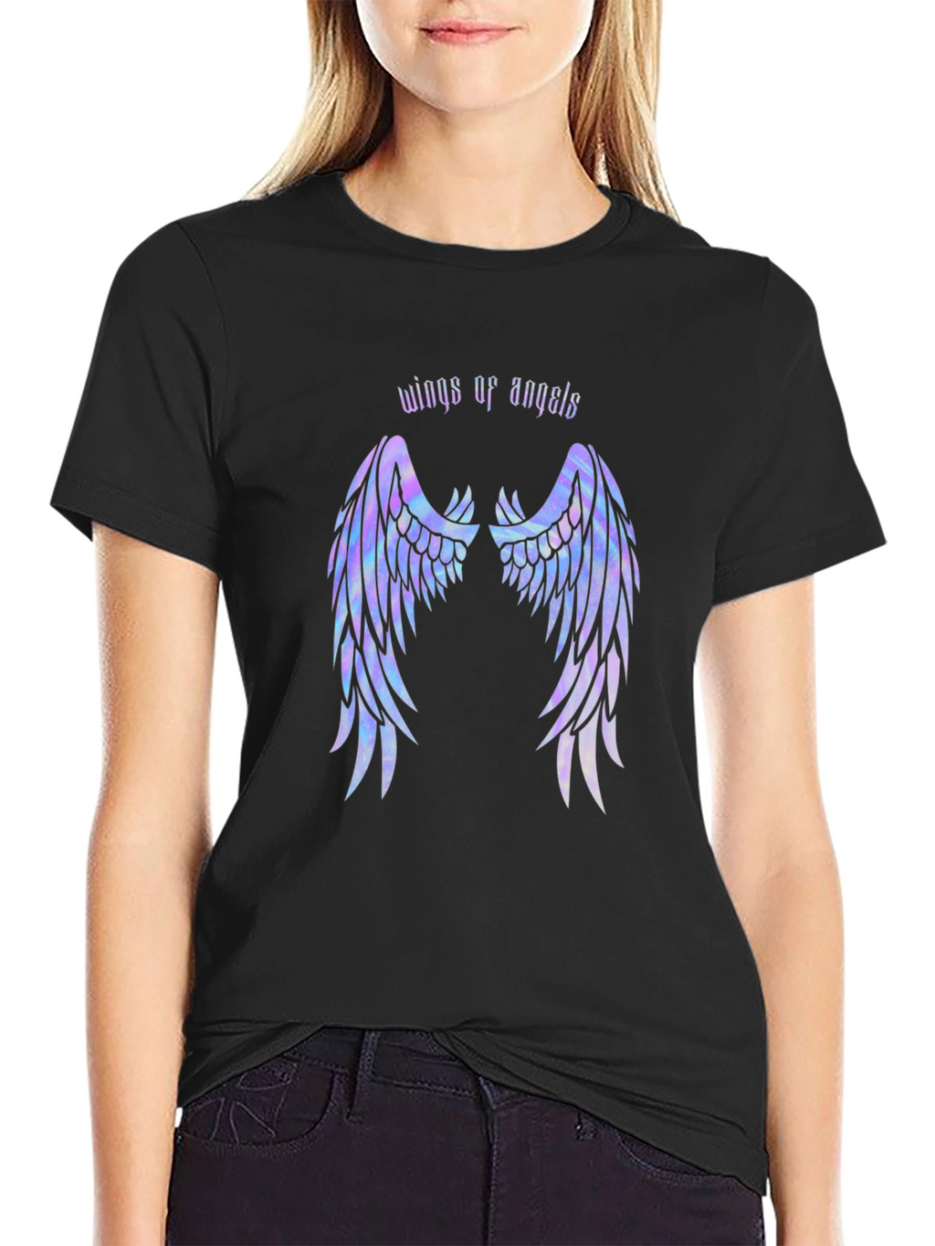 Wings of Angels Graphic T-Shirt - Stylish Comfort