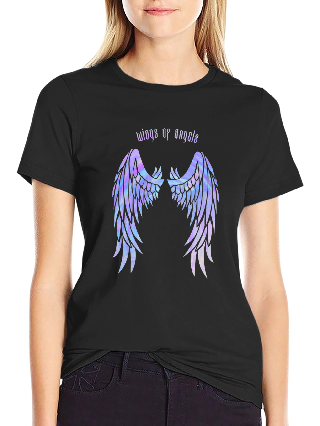 Wings of Angels Graphic T-Shirt - Stylish Comfort