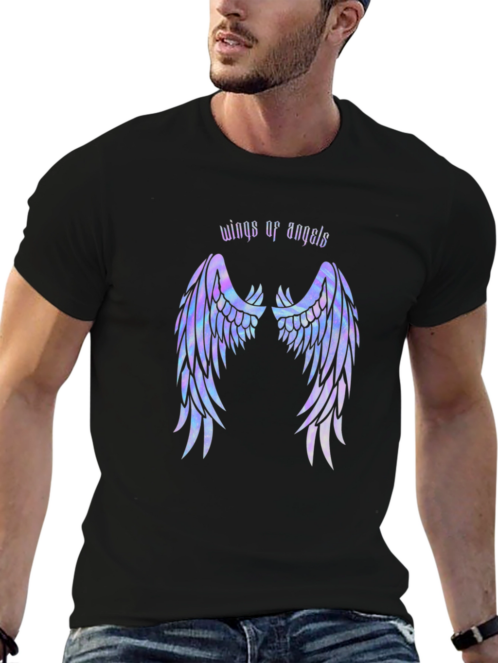 Wings of Angels Graphic T-Shirt - Stylish Comfort