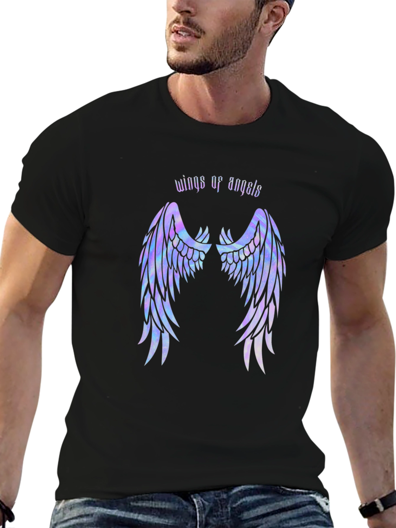 Wings of Angels Graphic T-Shirt - Stylish Comfort
