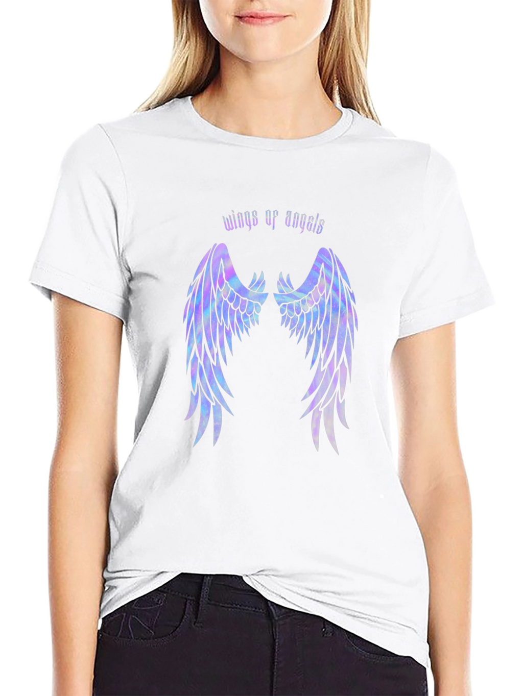 Wings of Angels Graphic T-Shirt - Stylish Comfort