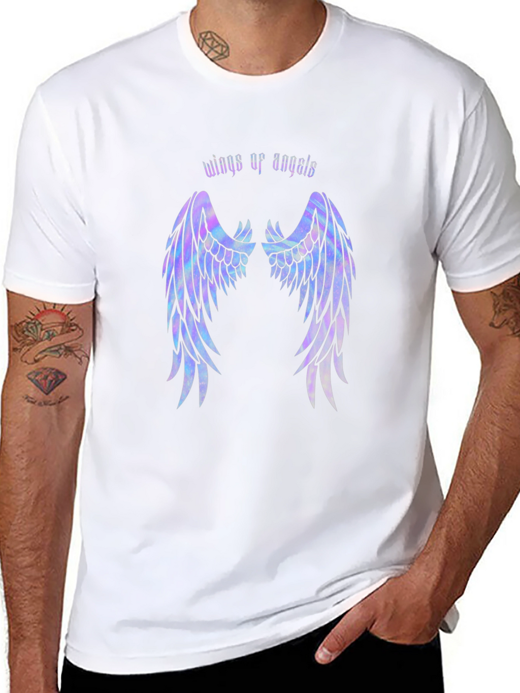 Wings of Angels Graphic T-Shirt - Stylish Comfort
