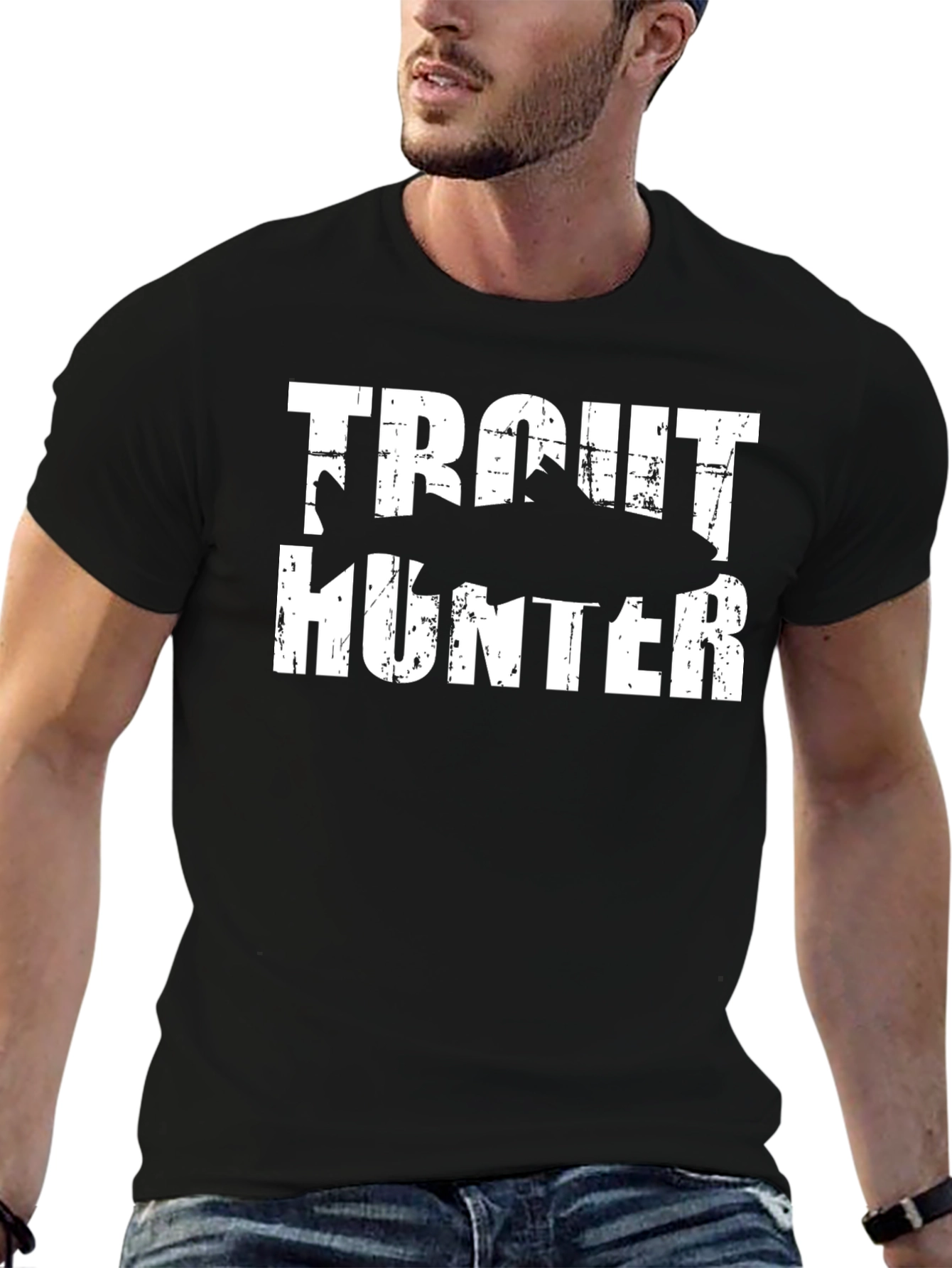 Trout Hunter Graphic Tee - Fishing T-Shirt
