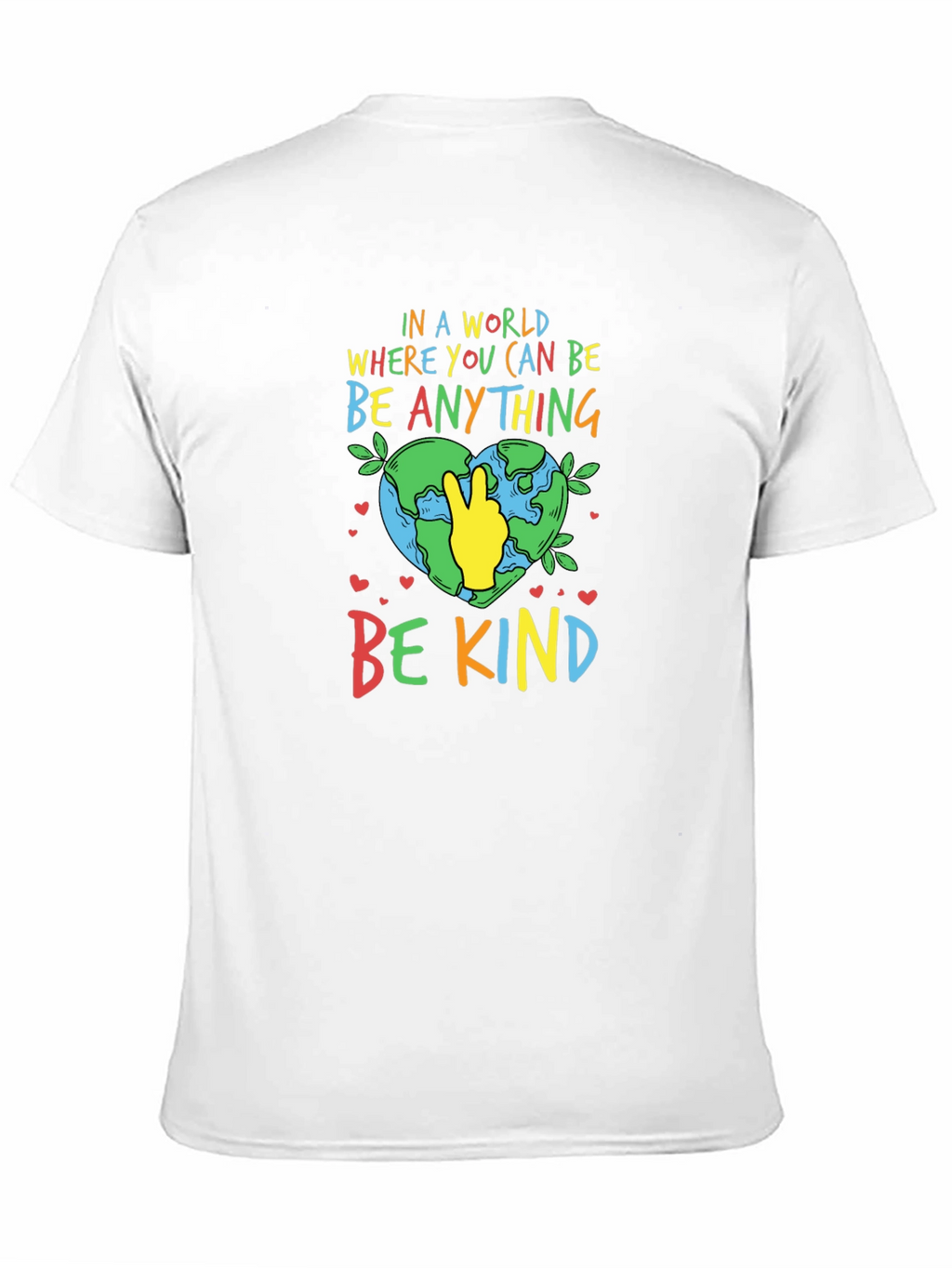 Be Kind T-Shirt - Earth Peace Sign
