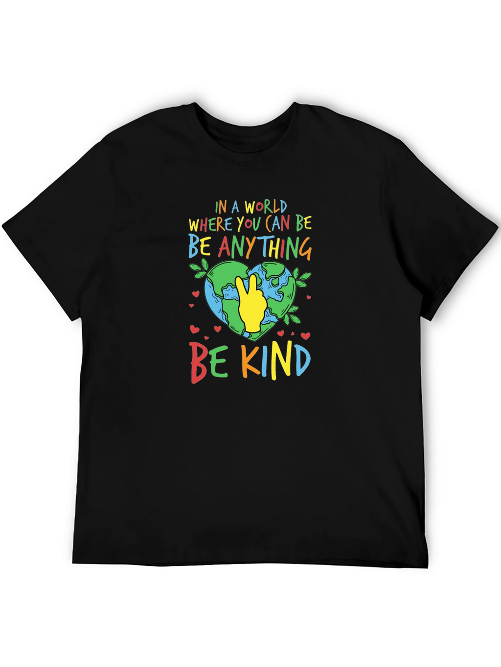 Be Kind T-Shirt - Earth Peace Sign