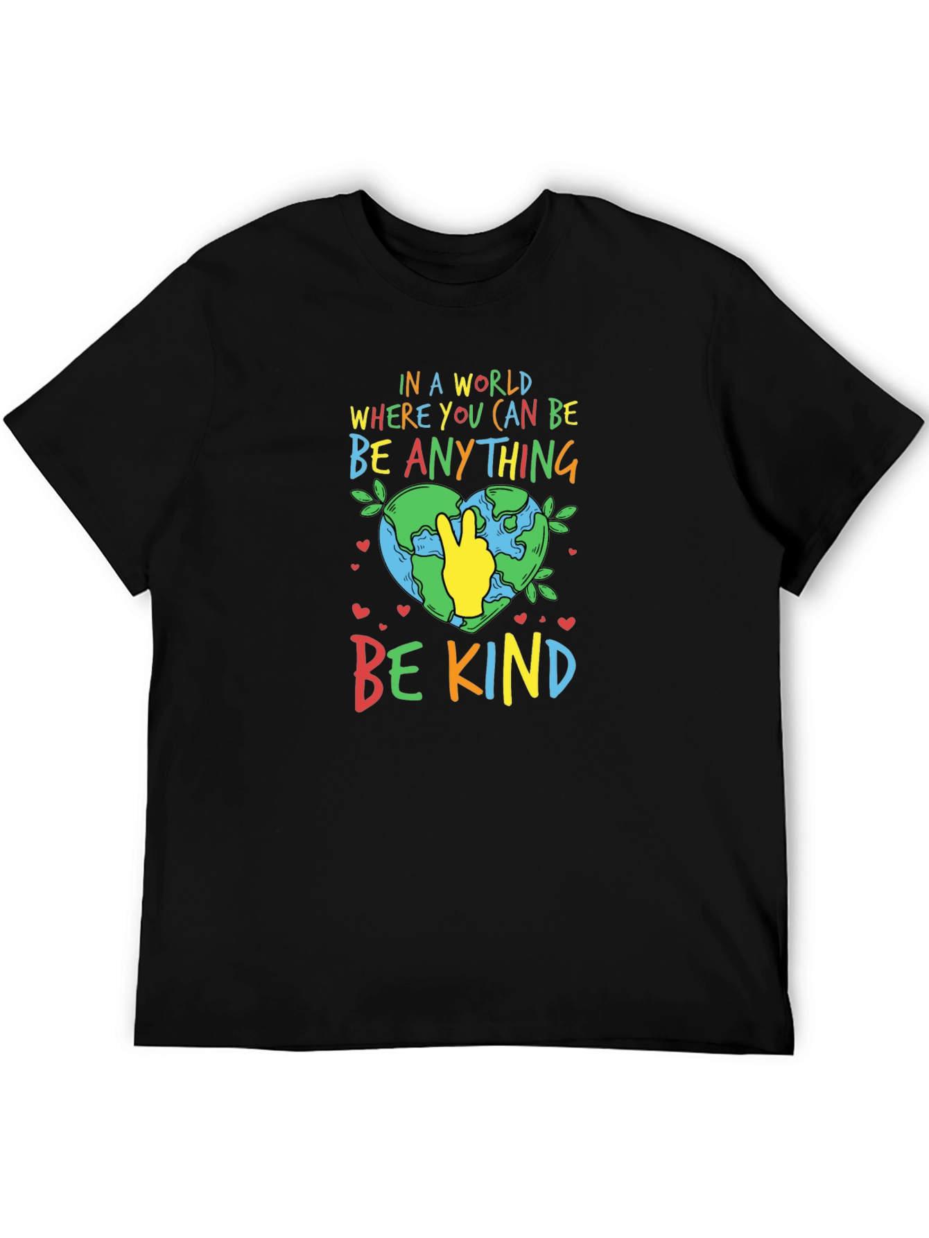 Be Kind T-Shirt - Earth Peace Sign