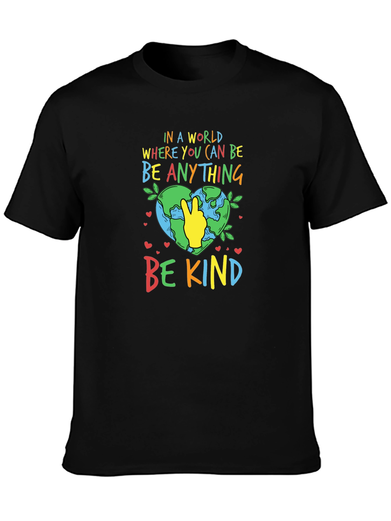 Be Kind T-Shirt - Earth Peace Sign
