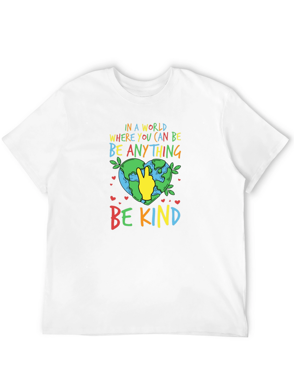 Be Kind T-Shirt - Earth Peace Sign