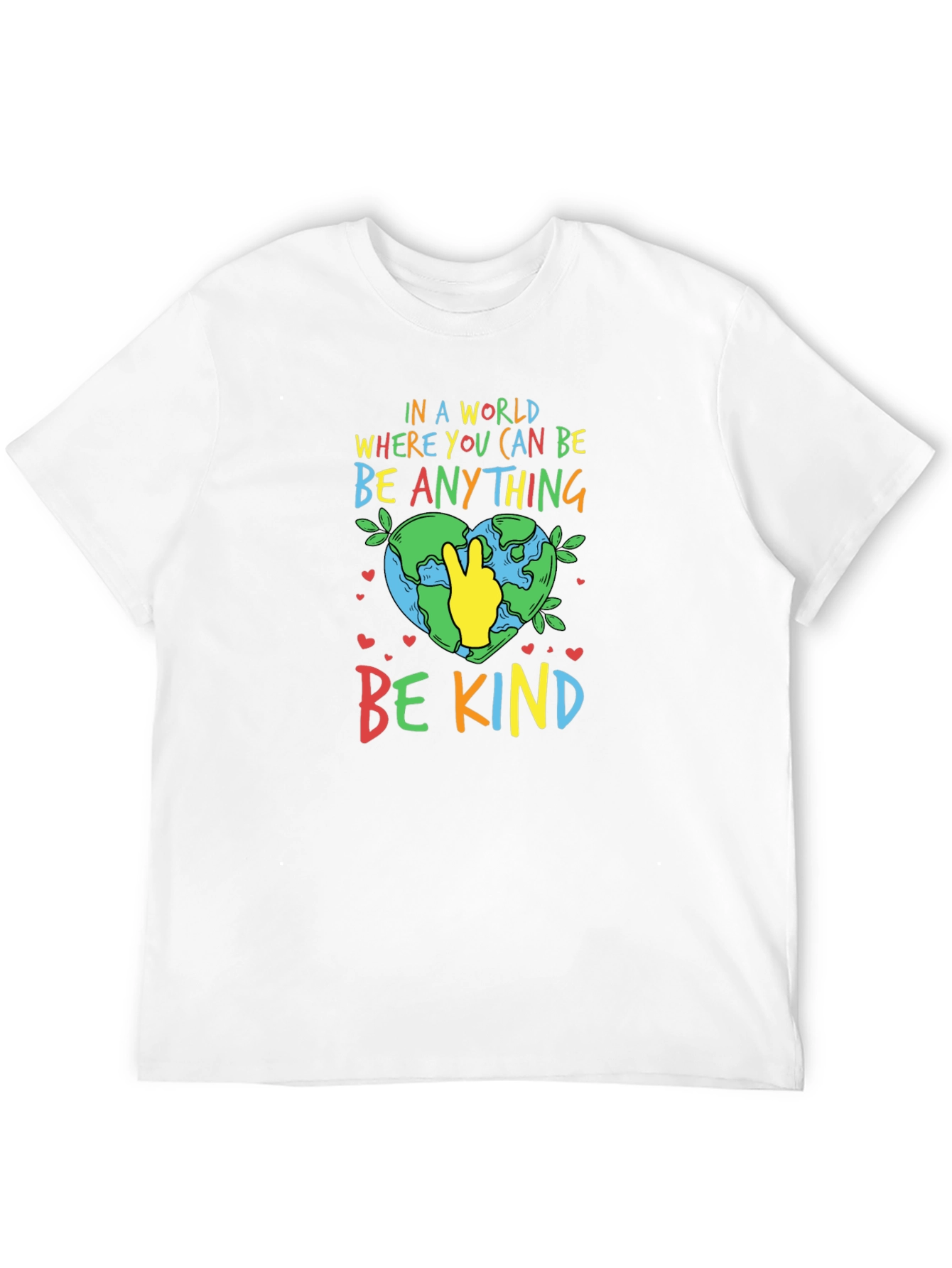 Be Kind T-Shirt - Earth Peace Sign