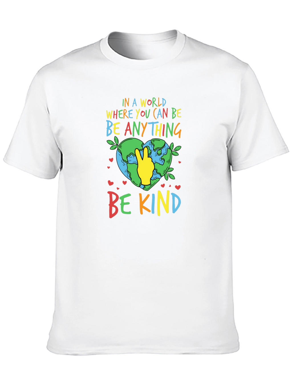 Be Kind T-Shirt - Earth Peace Sign