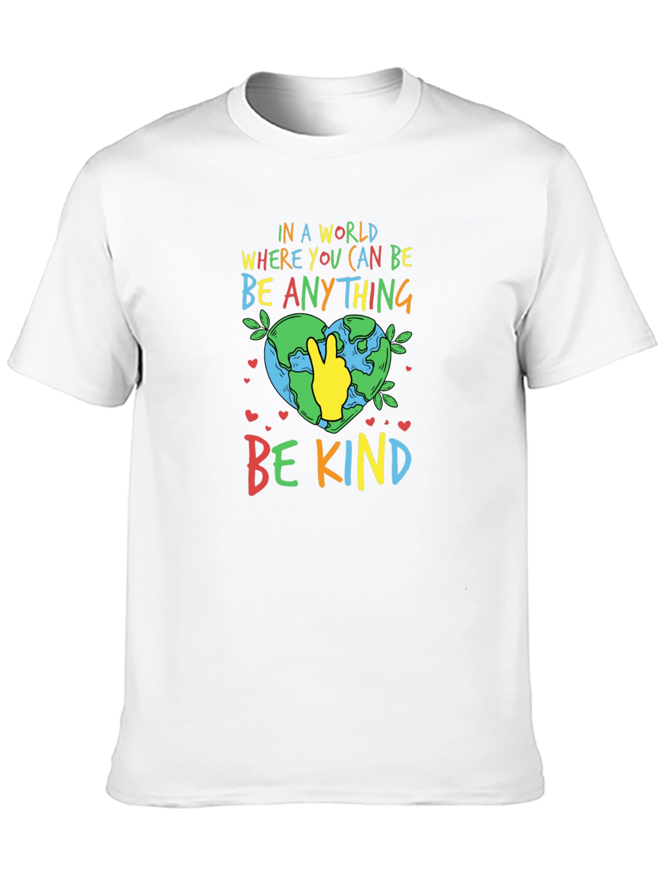 Be Kind T-Shirt - Earth Peace Sign