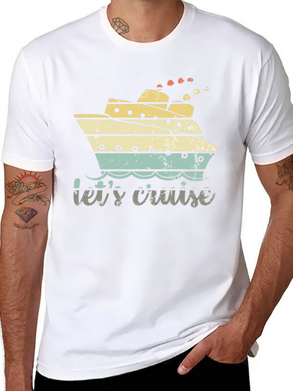Lets Cruise Tee - Nautical Vacation Shirt