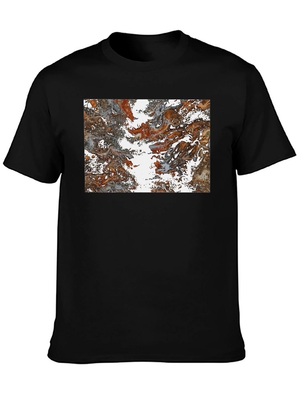 Abstract Swirl Graphic Print T-Shirt