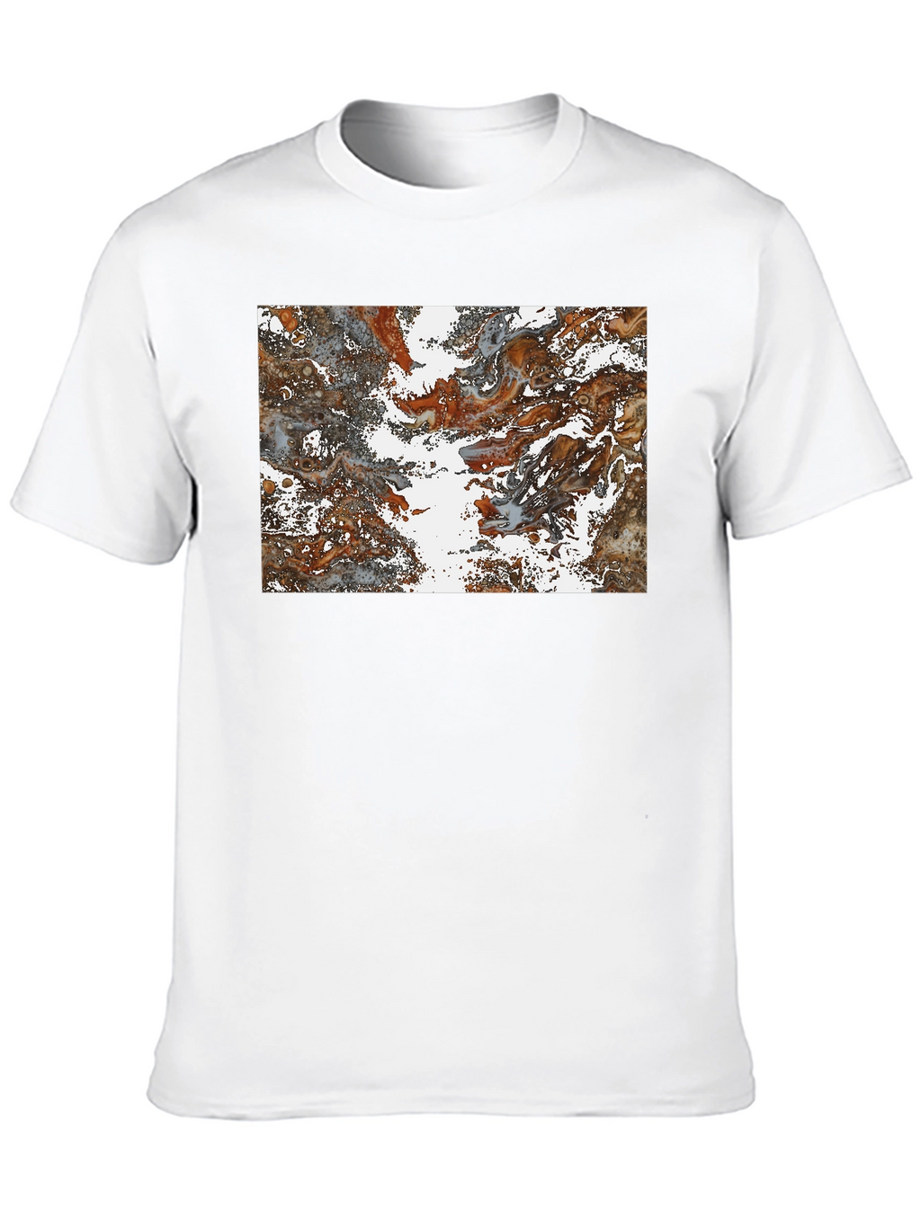 Abstract Swirl Graphic Print T-Shirt